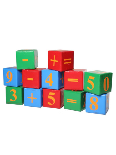 М'які модульні кубики цифри